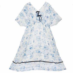 Unlogical Poem blue toile dress, onesize (M), NWT